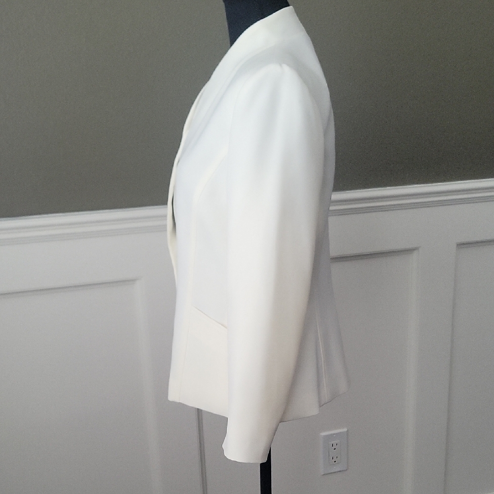 Calvin Klein Cream Women's Blazer - Picture 3 of 4